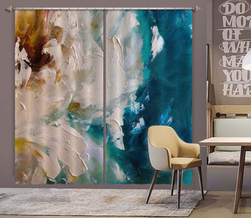 3D White Pigment 2417 Skromova Marina Curtain Curtains Drapes
