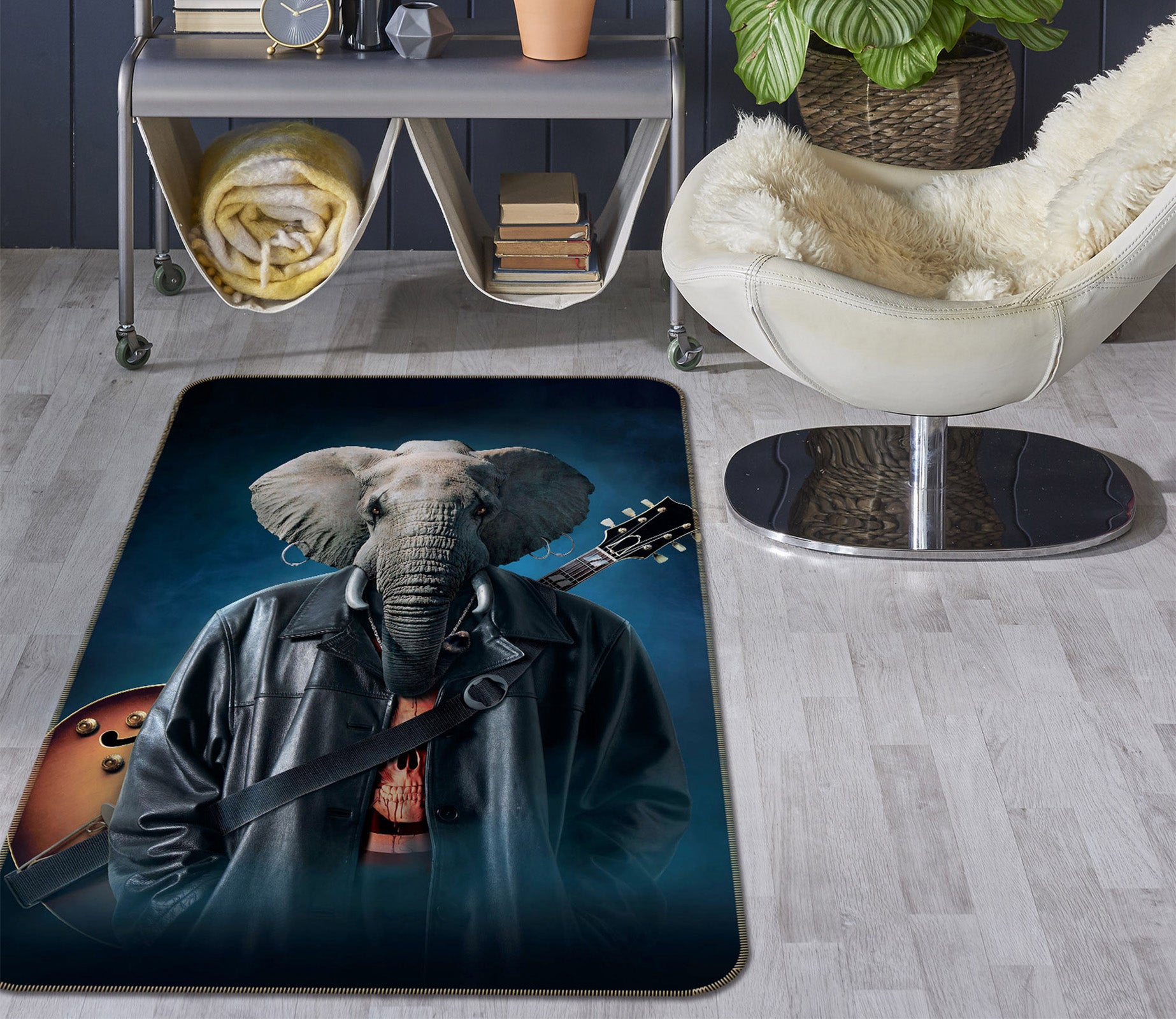 3D Elephice Cooper 1035 Vincent Hie Rug Non Slip Rug Mat