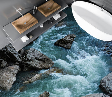 3D Rushing Lake 904 Floor Mural  Wallpaper Murals Rug & Mat Print Epoxy waterproof bath floor