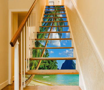 3D Green Mountains And Green Waters 003 Stair Risers