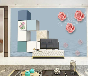 3D Rose Decoration WC1021 Wall Murals