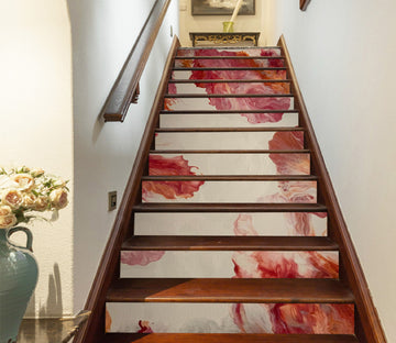 3D Red Water Paint 90187 Valerie Latrice Stair Risers