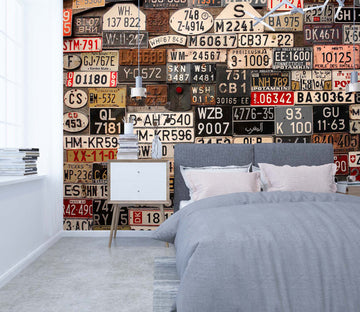 3D License Plate 041 Wall Murals