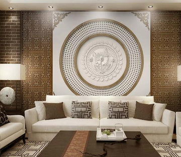 3D Carved Pattern WC258 Wall Murals