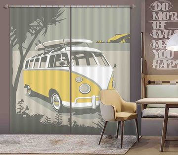 3D Polzeath Camper 131 Steve Read Curtain Curtains Drapes