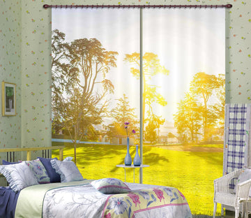 3D Sunny Meadow 865 Curtains Drapes