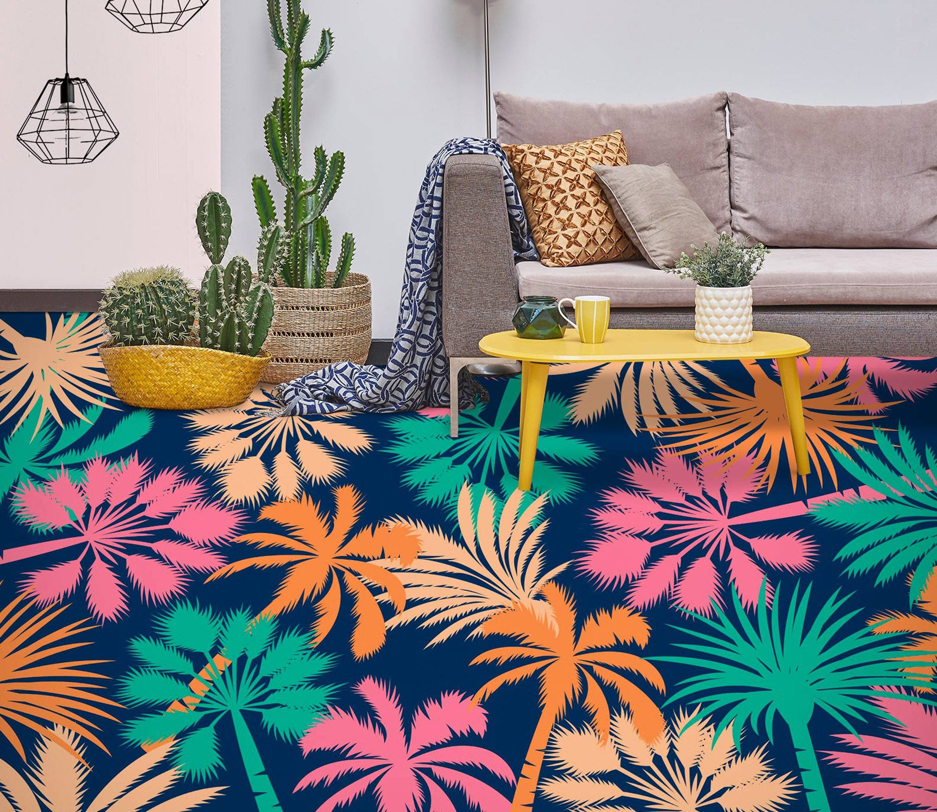 3D Coconut Tree Painting 1191 Floor Mural  Wallpaper Murals Self-Adhesive Removable Print Epoxy