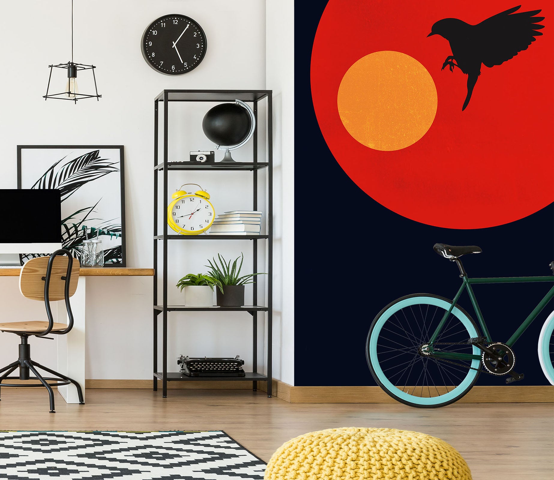 3D Two Suns 1529 Boris Draschoff Wall Mural Wall Murals