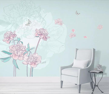 3D Flower Bird WC96 Wall Murals Wallpaper AJ Wallpaper 2 