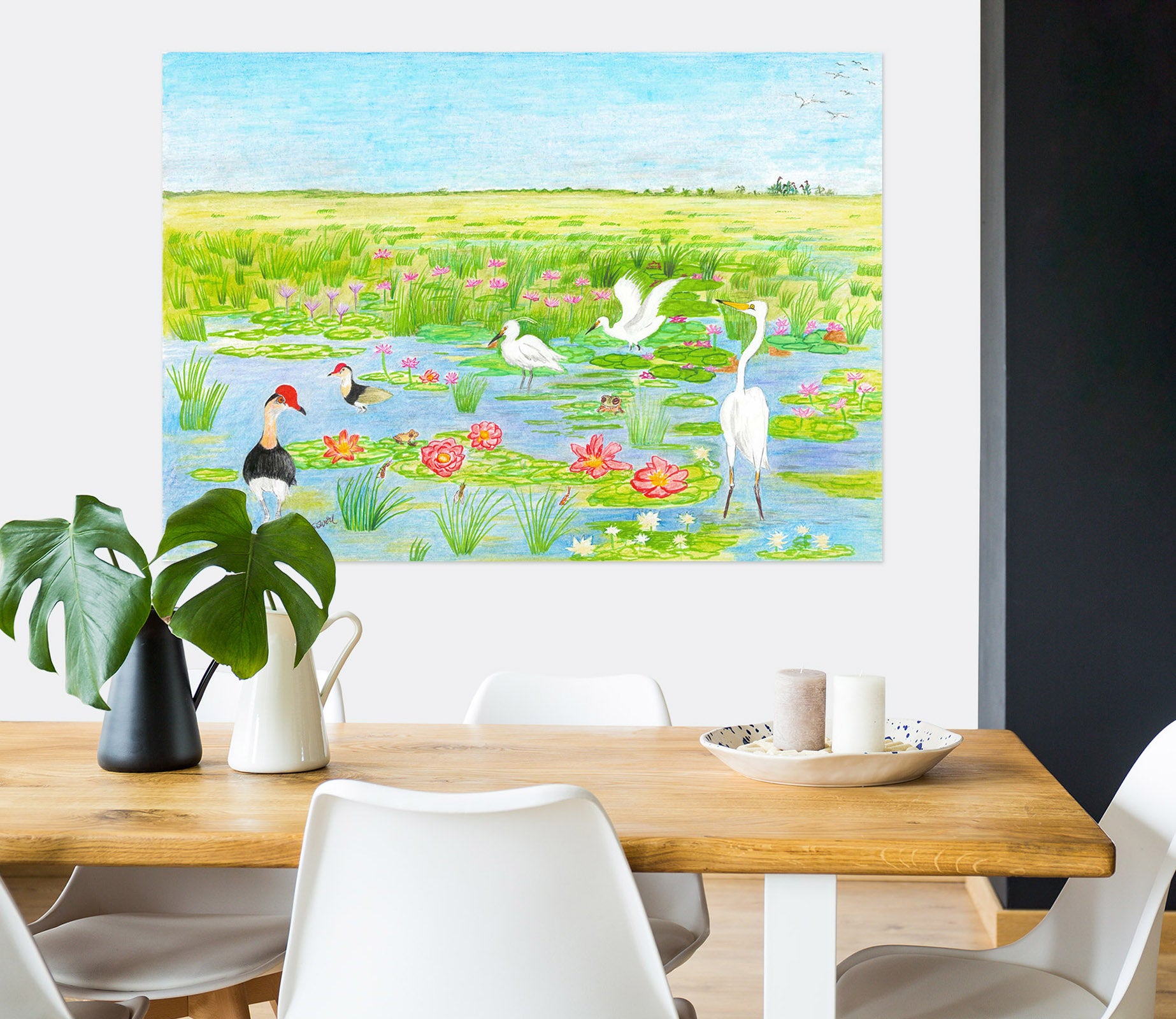 3D Spring Pond 017 Michael Sewell Wall Sticker