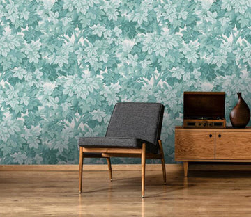 3D Green Leaf Cluster 439 Wall Murals