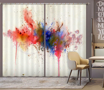3D Color Splash 010 Anne Farrall Doyle Curtain Curtains Drapes