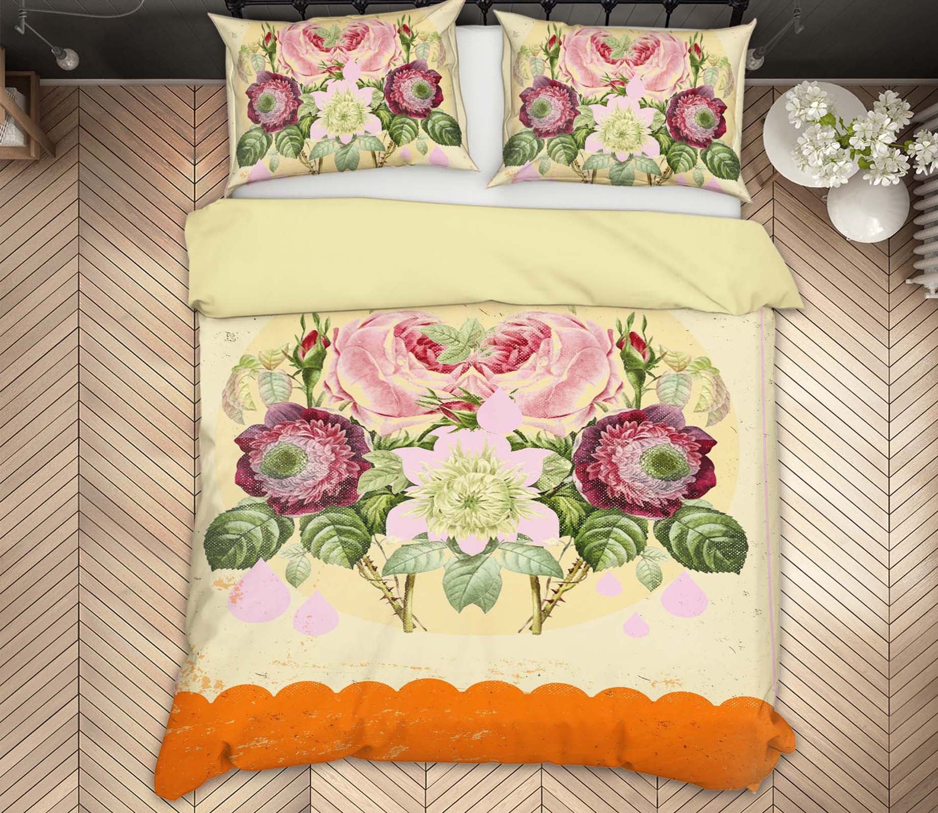 3D Flower Cluster 2111 Showdeer Bedding Bed Pillowcases Quilt