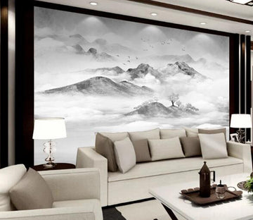 3D Cloud Mountain WC1521 Wall Murals