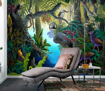 3D Mysterious Jungle 402 Wall Murals