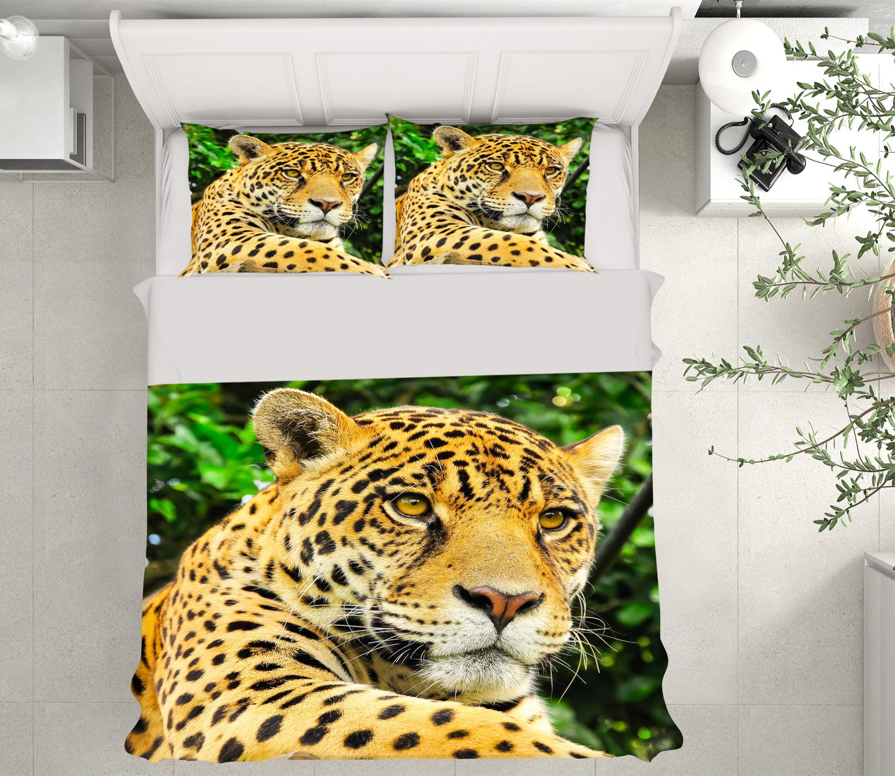3D Leopard 72019 Bed Pillowcases Quilt