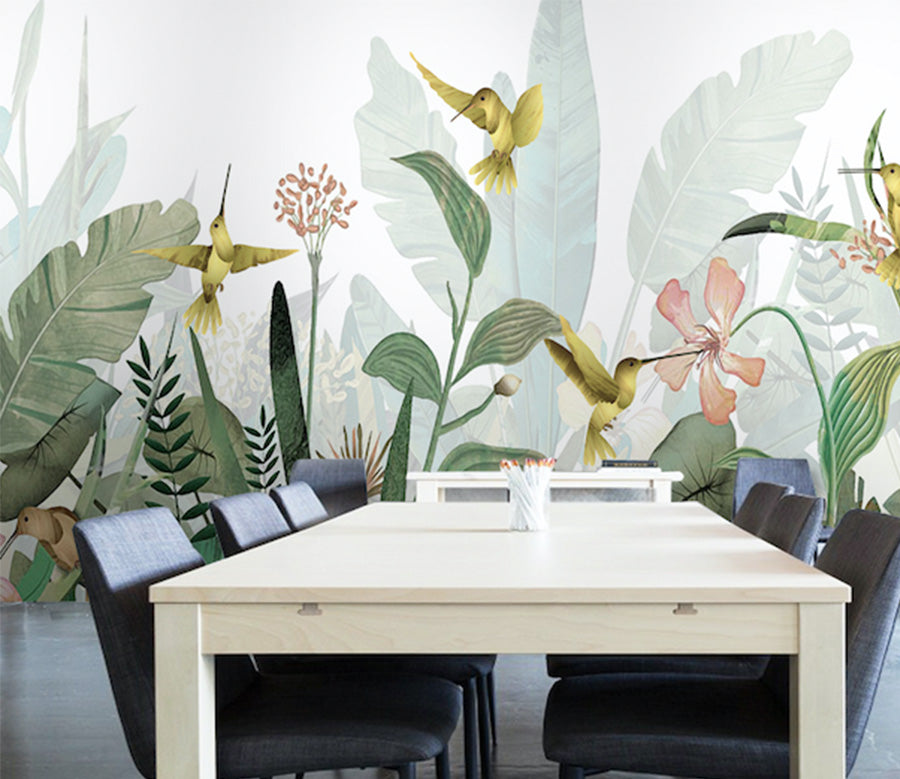 3D Forest Leaves WG268 Wall Murals