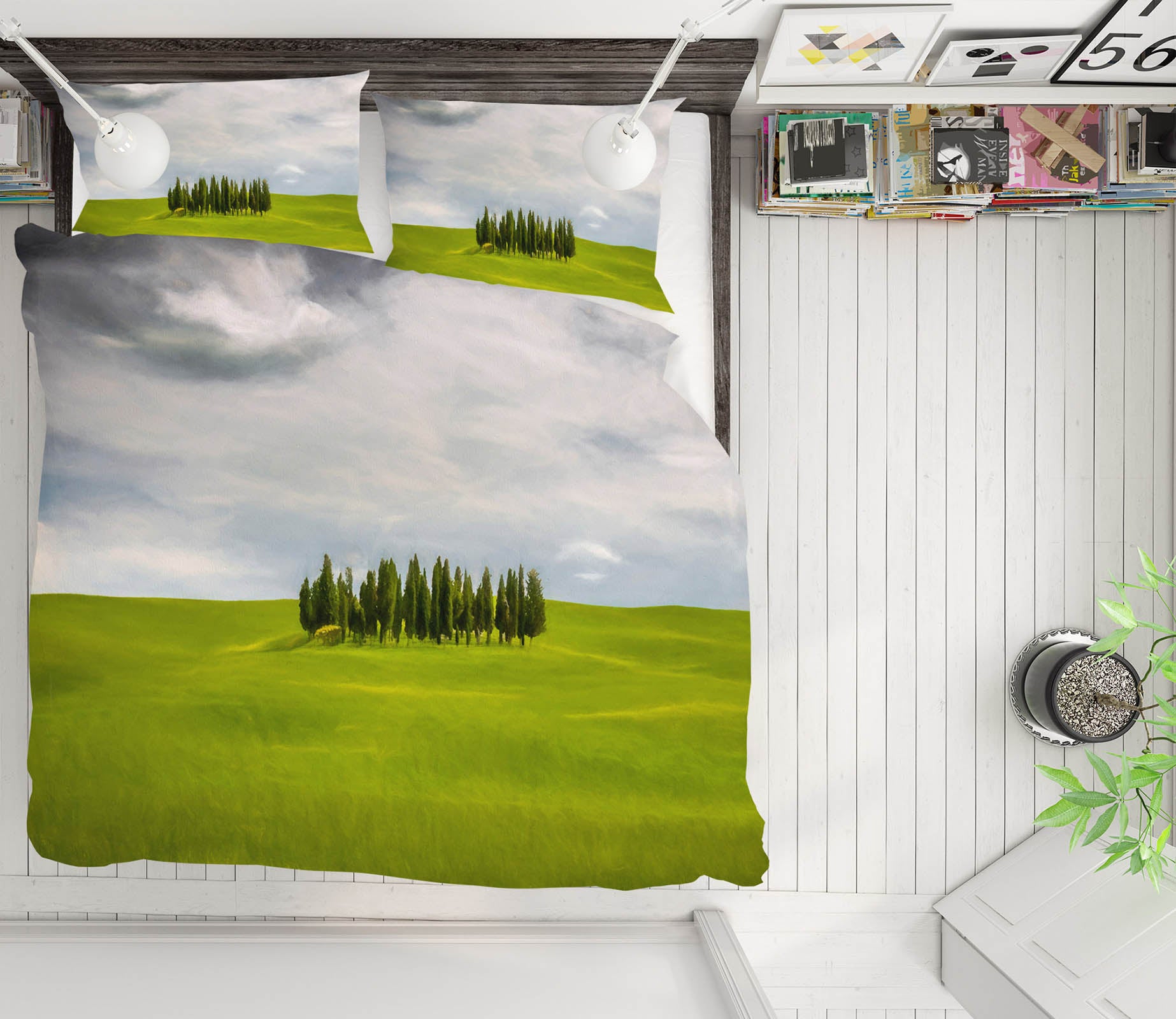 3D Lawn Tree 048 Marco Carmassi Bedding Bed Pillowcases Quilt