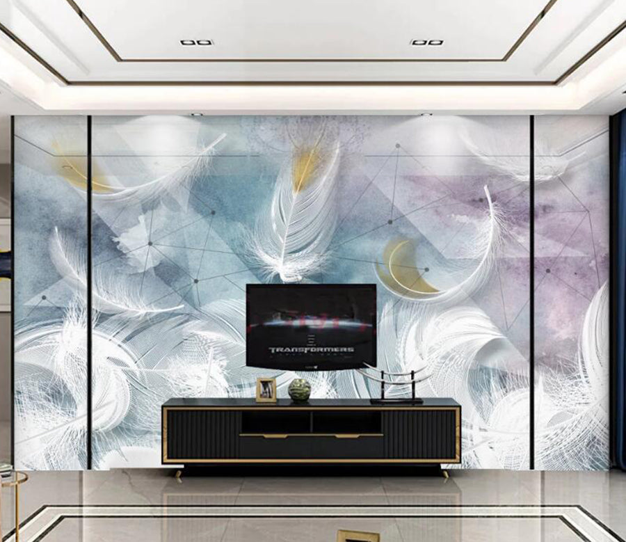 3D Dream Feather 179 Wall Murals