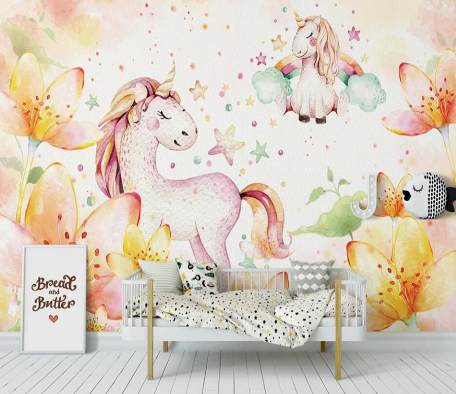 3D Orange Dream World 924 Wall Murals