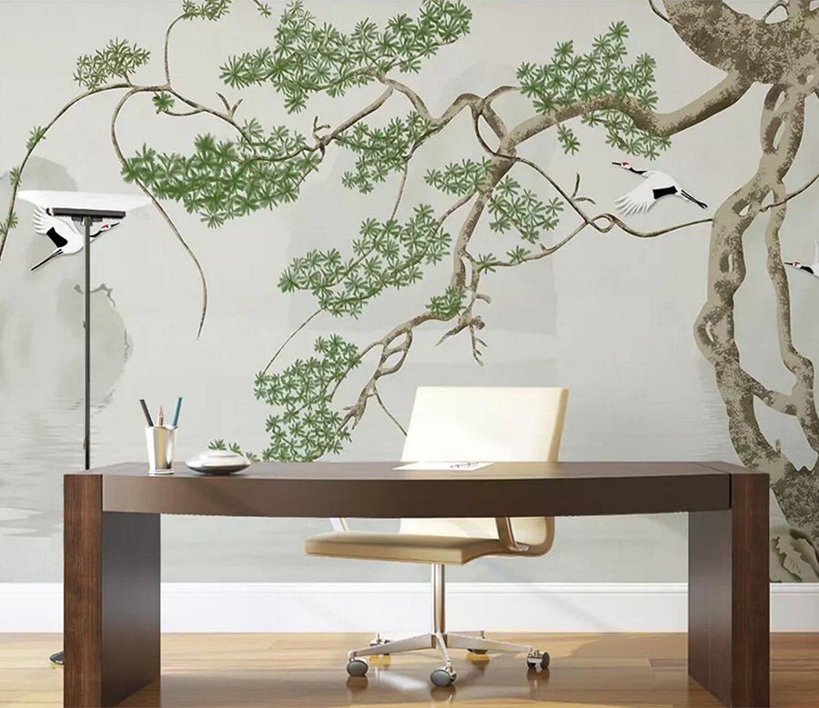 3D Tree Crane WC432 Wall Murals