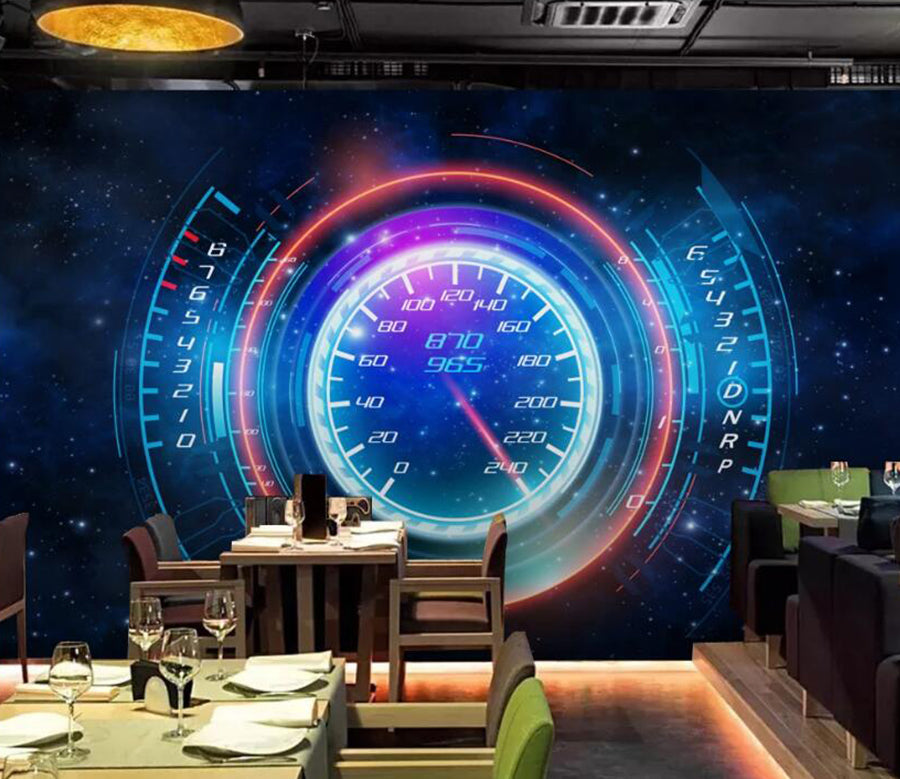 3D Speed Wheel 542 Wall Murals