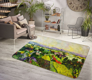 3D Painted Valley 1072 Allan P. Friedlander Rug Non Slip Rug Mat