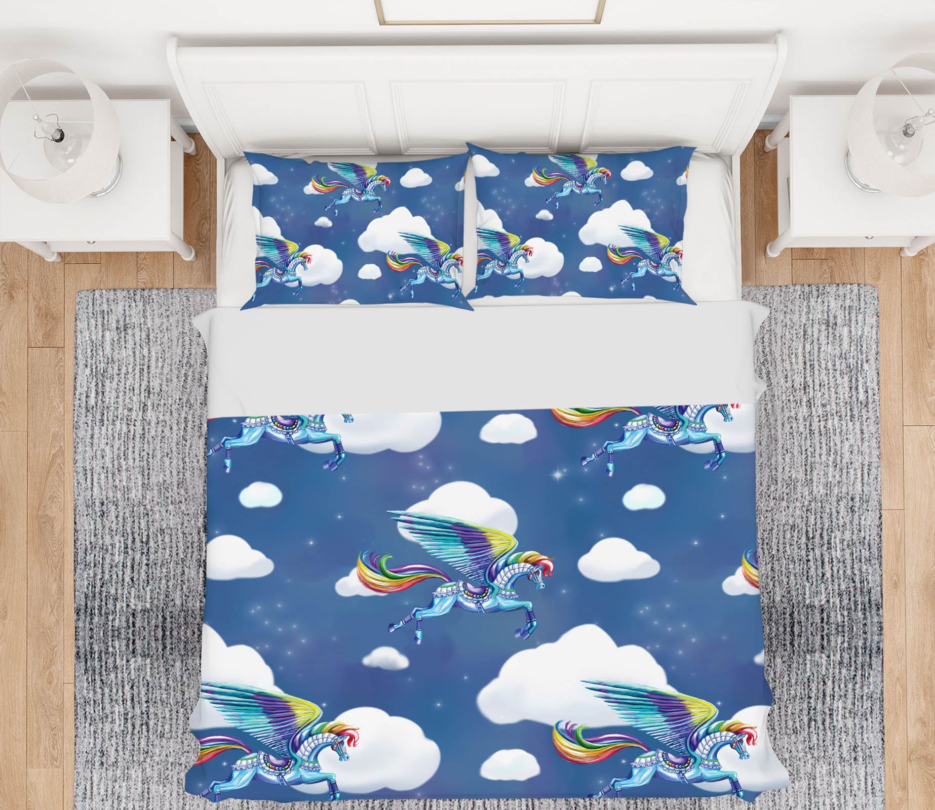 3D Clear Blue Sky 117 Rose Catherine Khan Bedding Bed Pillowcases Quilt