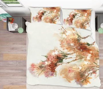 3D Pink Flower 2003 Anne Farrall Doyle Bedding Bed Pillowcases Quilt