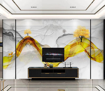 3D Ribbon Trees 218 Wall Murals