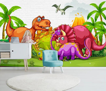 3D Dinosaur WC55 Wall Murals Wallpaper AJ Wallpaper 2 