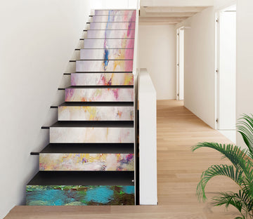 3D Pink Pattern Texture 89132 Allan P. Friedlander Stair Risers