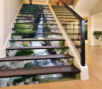 3D Mountain Stream 214 Stair Risers