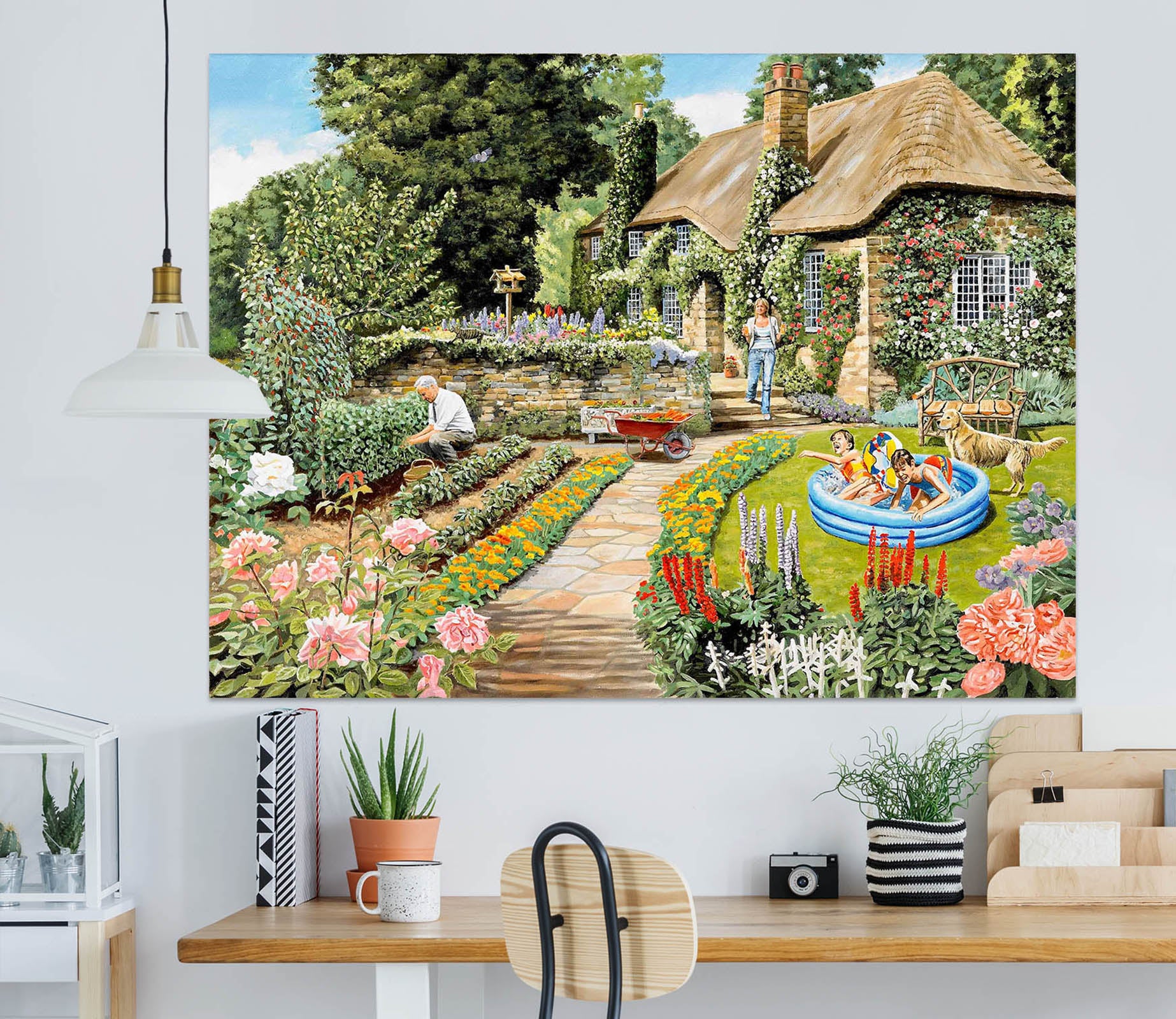 3D Summer Garden 064 Trevor Mitchell Wall Sticker