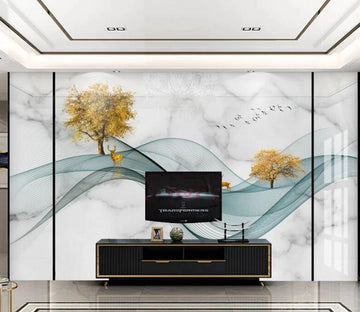 3D Dark Green Elegant 184 Wall Murals