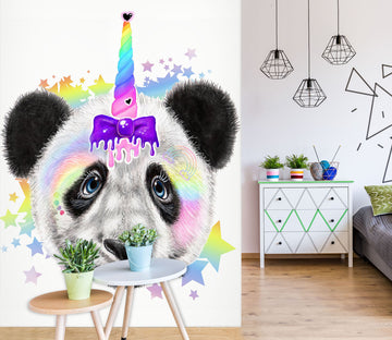3D Color Star Panda 8448 Sheena Pike Wall Mural Wall Murals