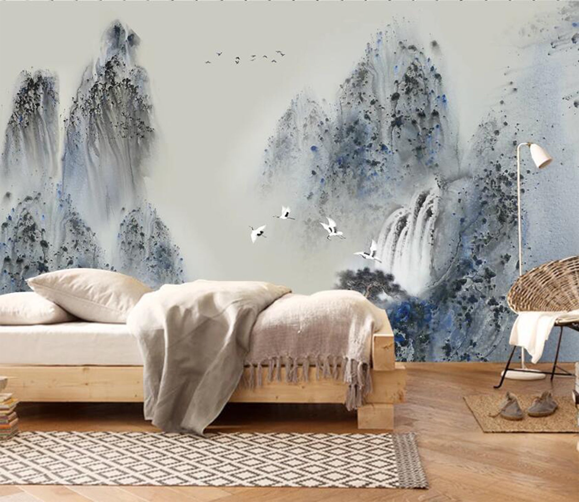 3D Classical Mountain Rendering 2369 Wall Murals