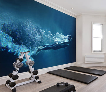 3D Submarine Diving 056 Wall Murals Wallpaper AJ Wallpaper 2 