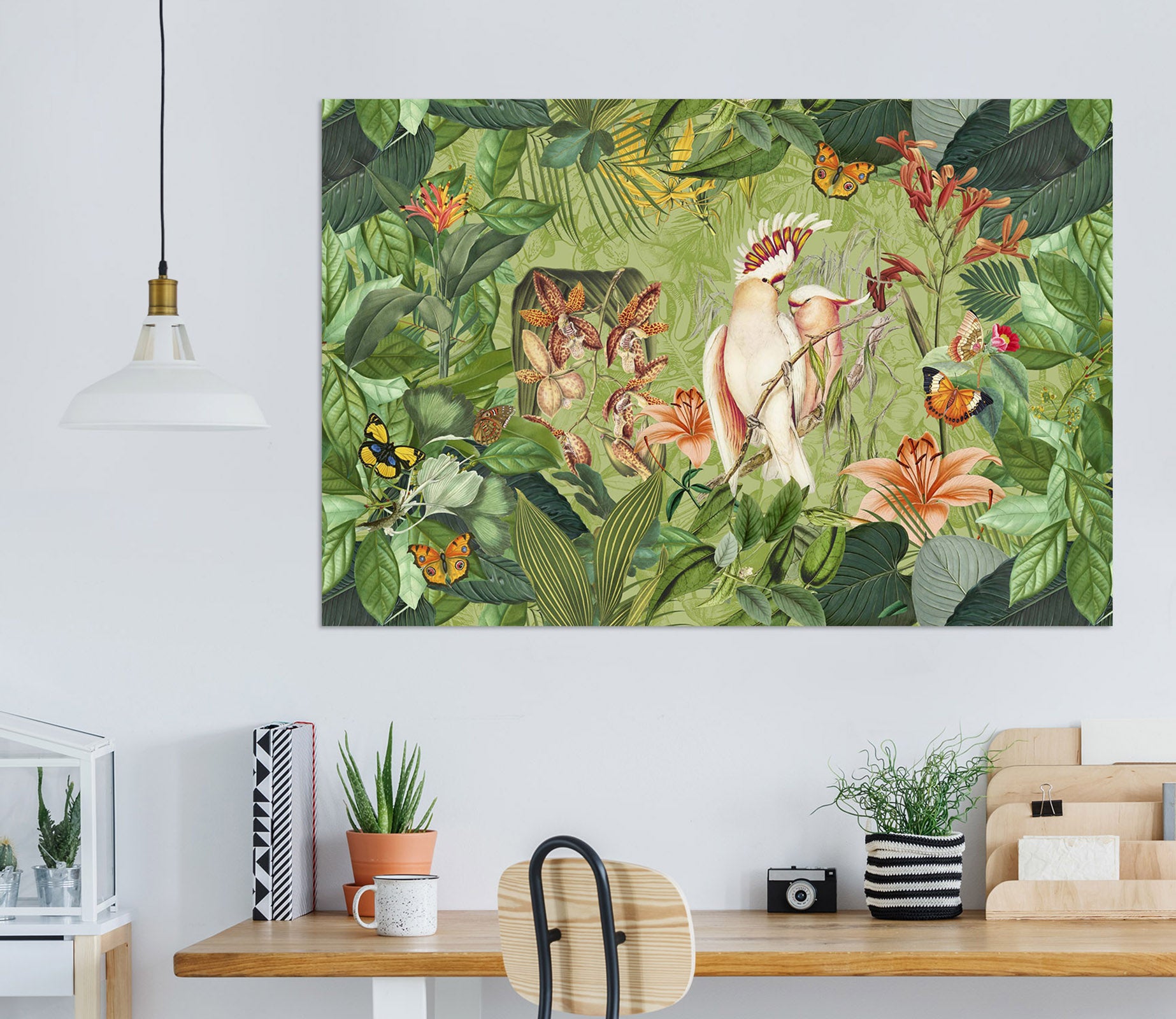 3D Cockatoos And Butterflies 016 Andrea haase Wall Sticker