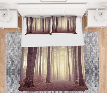 3D Foggy Woods 8593 Assaf Frank Bedding Bed Pillowcases Quilt