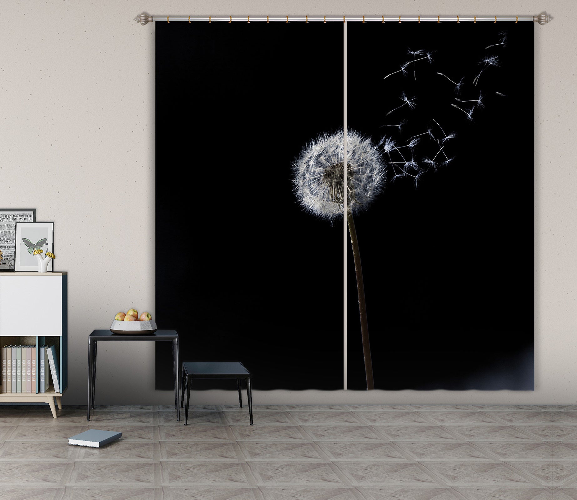 3D Dandelion 078 Marco Carmassi Curtain Curtains Drapes