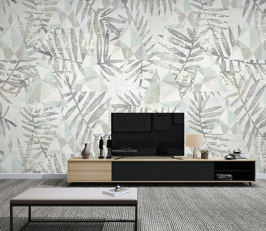 3D Leaf Pattern WG032 Wall Murals