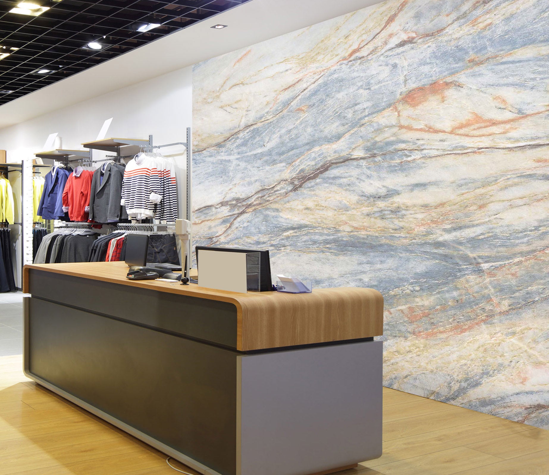 3D Line Pattern 115 Wall Murals