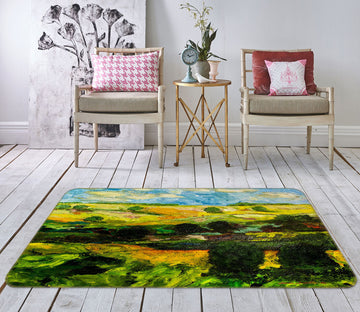 3D Field Tree 1064 Allan P. Friedlander Rug Non Slip Rug Mat