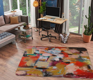 3D Color Graffiti 1015 Allan P. Friedlander Rug Non Slip Rug Mat