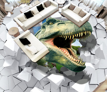 3D Dinosaur Destruction 485 Floor Mural  Wallpaper Murals Rug & Mat Print Epoxy waterproof bath floor