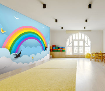 3D Rainbow Butterfly 287 Wall Murals