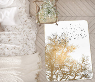 3D Golden Tree 1050 Boris Draschoff Rug Non Slip Rug Mat