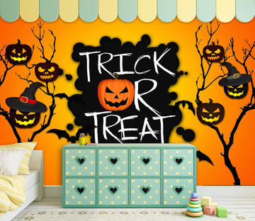 3D Black Pumpkin Festival 1016 Halloween Wall Murals Wallpaper AJ Wallpaper 2 