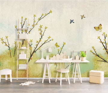 3D Graffiti Butterfly WC767 Wall Murals
